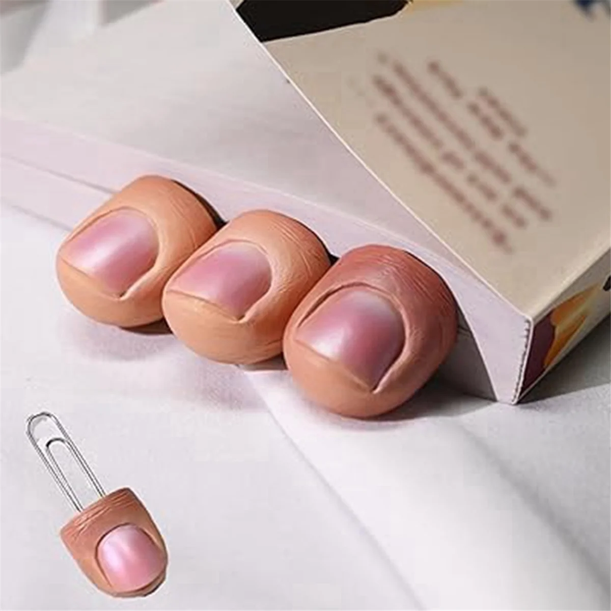 New Realistic Finger Bookmark,Creative Funny Finger Bookmark,Finger Paperclip Bookmark Set,3D Finger Unique Bookmarks 6pcs