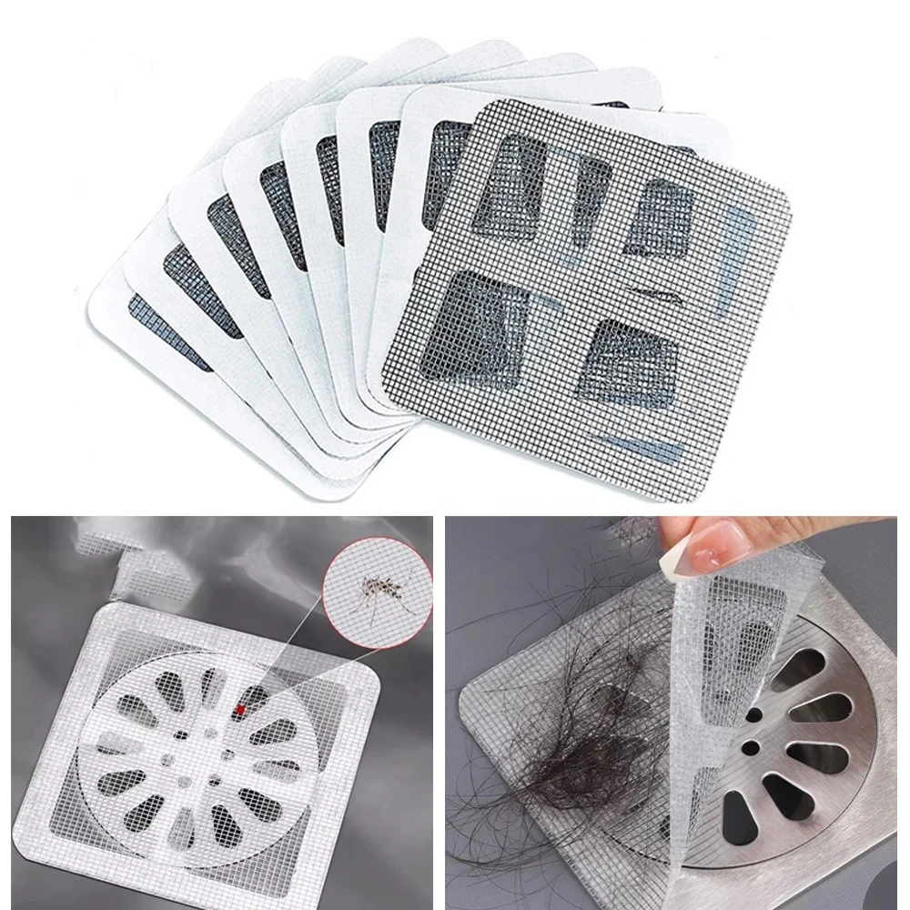 Floor Drain Net Bathroom Hair Filter Hair Filter Toilet Sewer Home Kitchen Anti-clogging Piece Convenient Floor Drain Sticker