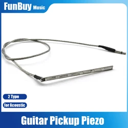 Rod Acoustic Guitar Pickup Piezo Folk Guitar Bridge Saddle Transducer Piezo for Folk Guitar Guitar Parts Silver