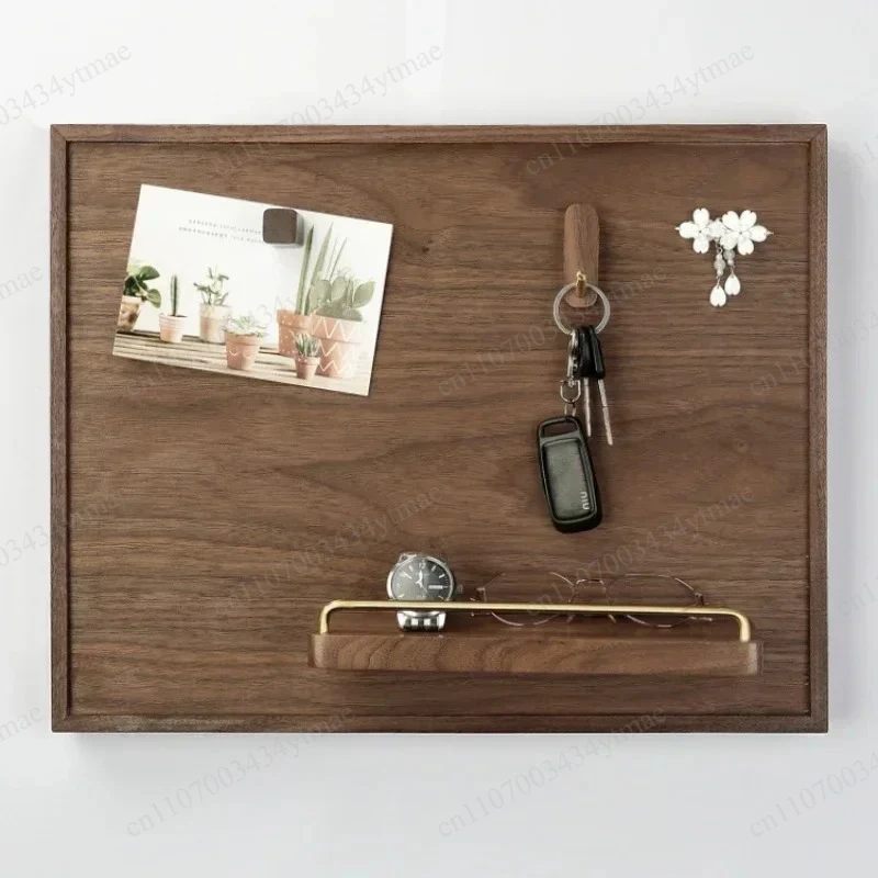 Solid Wood Electric Meter Box Cover Wall Decor Entrance Key Sundries Storage Holder Fiber Optic Concealment Cabinet