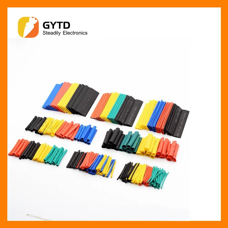 

164pcs Heat Shrink Tube Kit Shrinking Wrap Tubing Wire Protection Cable Assorted Waterproof Shrinkable Insulation Sleeving 2:1