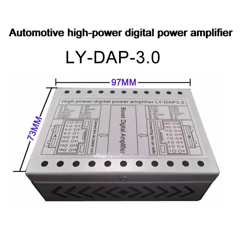 For Car-mounted Android Large-screen Machine Automotive High-power Digital Power Amplifier Suitable