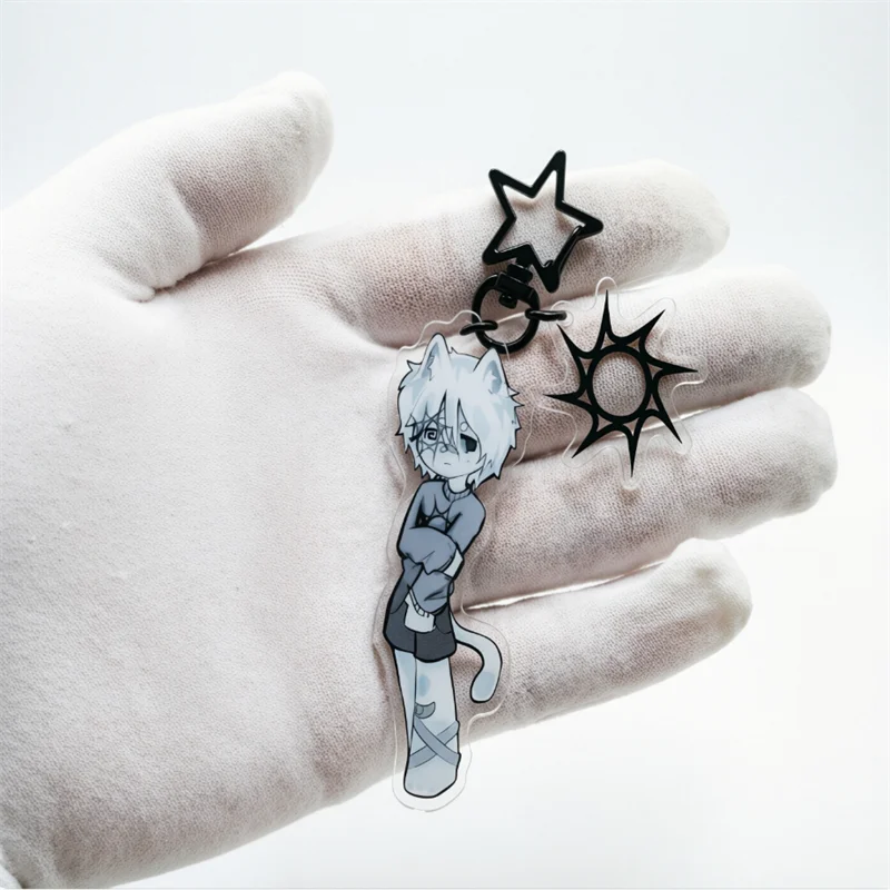 RBLX Forsaken Let Him Go- Broken spawn Acrylic Keychain, Cute cartoon game Character pendant