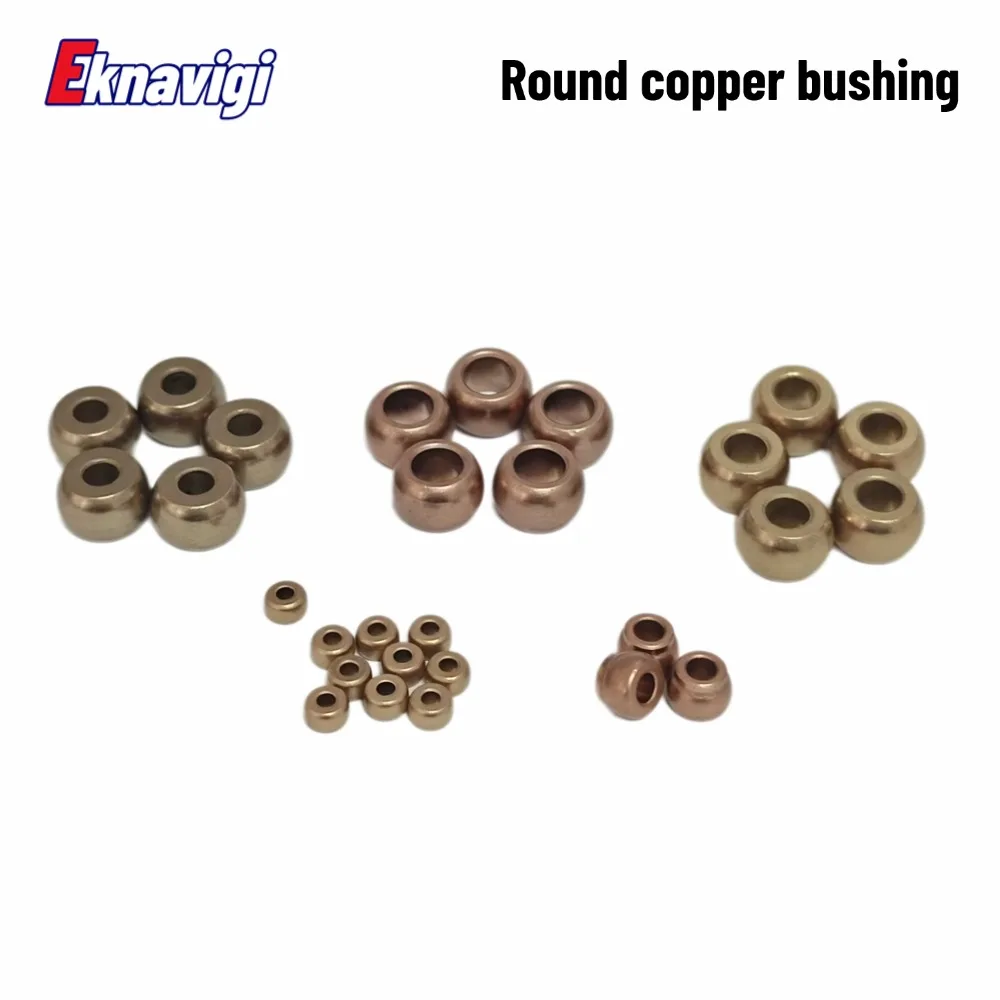 10PCS Self-lubricating Ball Bearings 10 Inner Diameter 2~6MM Round Copper Sleeve Spherical Oil Bearing
