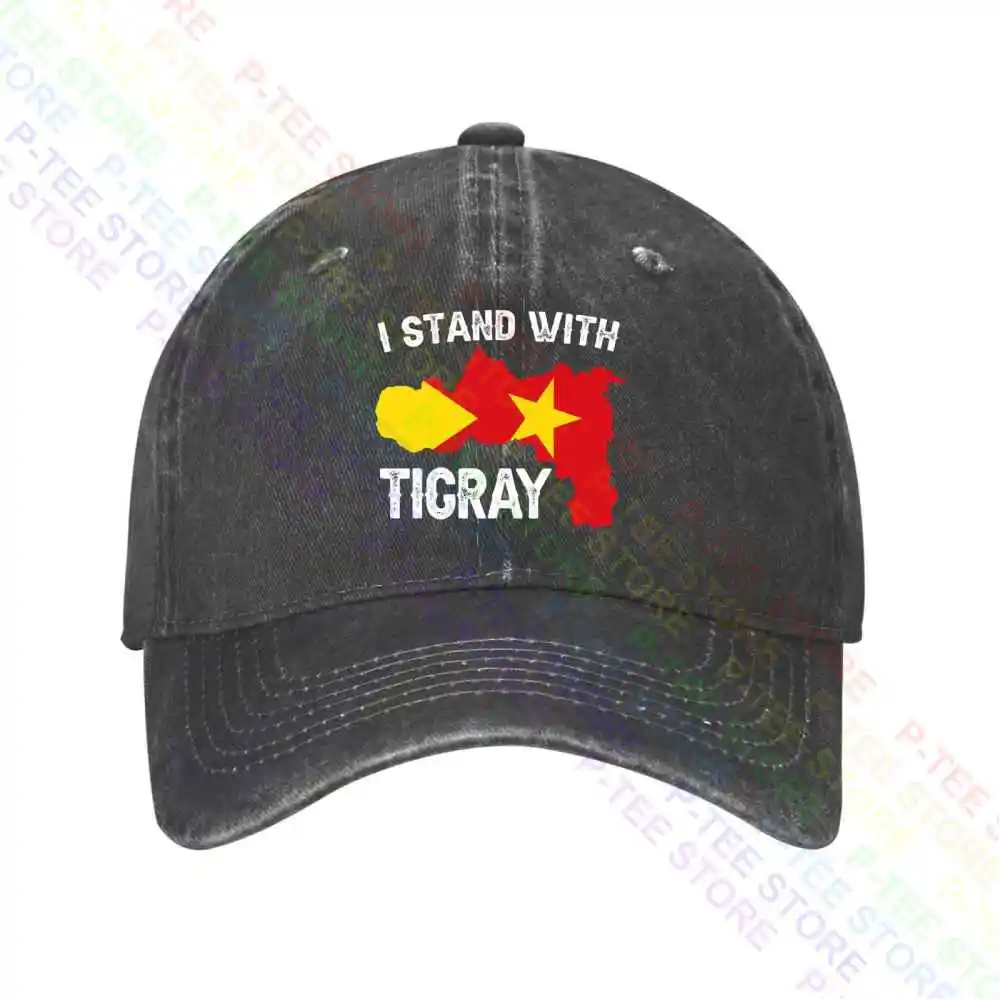 

I Stand With Tigray Flag Baseball Cap Snapback Caps Knitted Bucket Hat