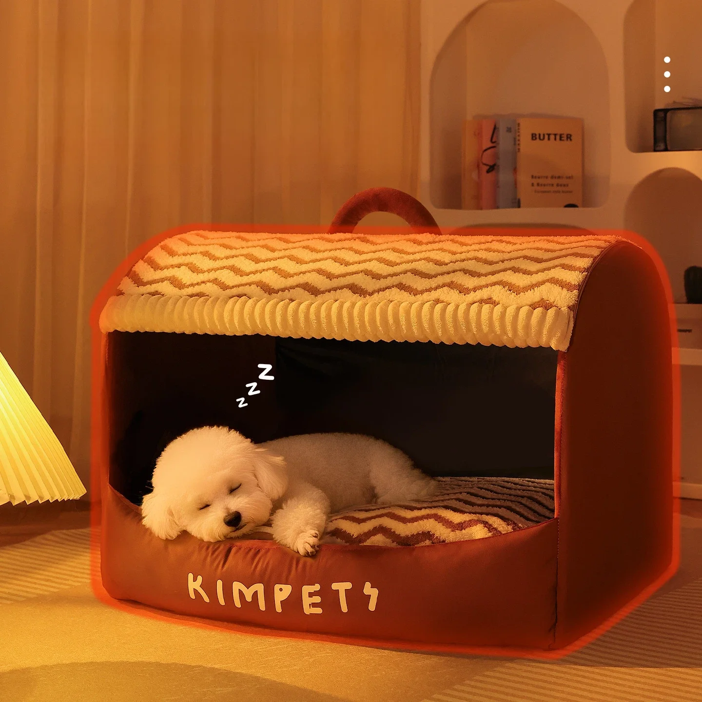 

Thickened Drawer Dog Kennel Small Breeds Detachable Dog Mat Sleep Leather Breathable Winter Living Room Solid Cross