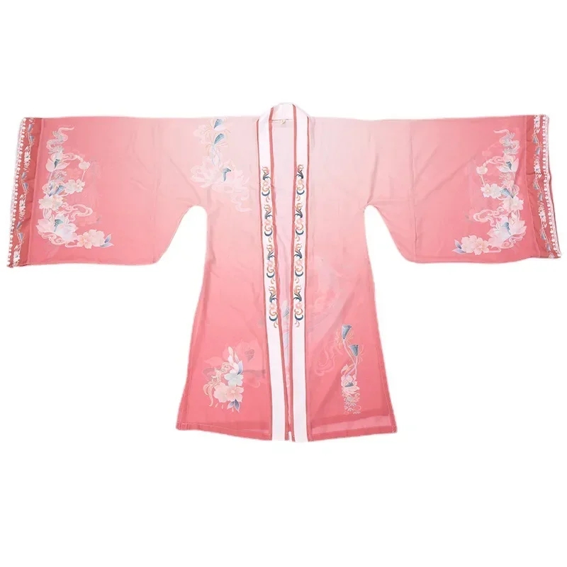 Vestido Hanfu tradicional chino antiguo para mujer, disfraz de hada para Cosplay, color azul y rosa, talla grande XL, 2023