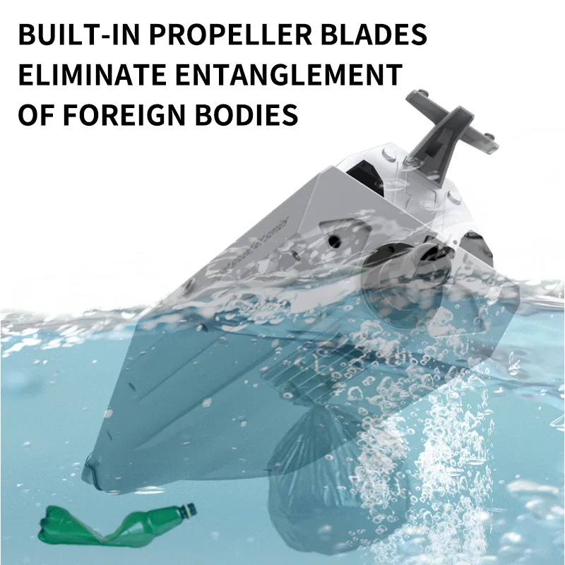 Barco a reacción con Control remoto de alta velocidad RC de 2,4 GHz, Mini barco a reacción, función de alarma de batería baja, juguete para regalo para niños y adultos al aire libre