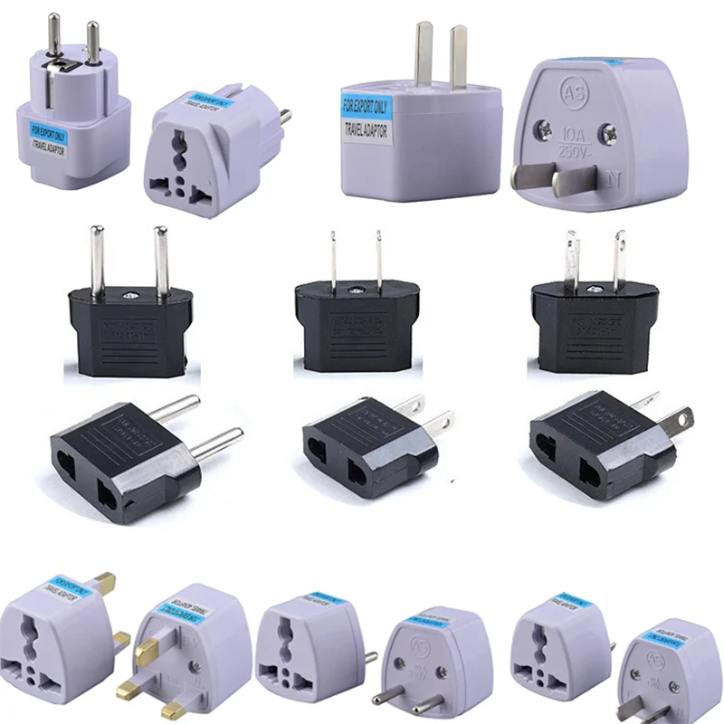 Hair Clippers Kr American European AU EU To US UK Power Plug Adapter USA Israel Brazil Travel Adapter Plug Converter Japan Korea