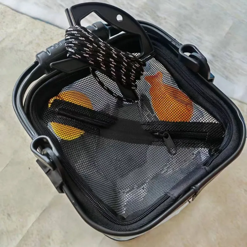 

A89E-Ведро для воды для живой рыбы-Прозрачное ведро для рыбалки из ЭВА 7 л/12 л-портативное для улицы