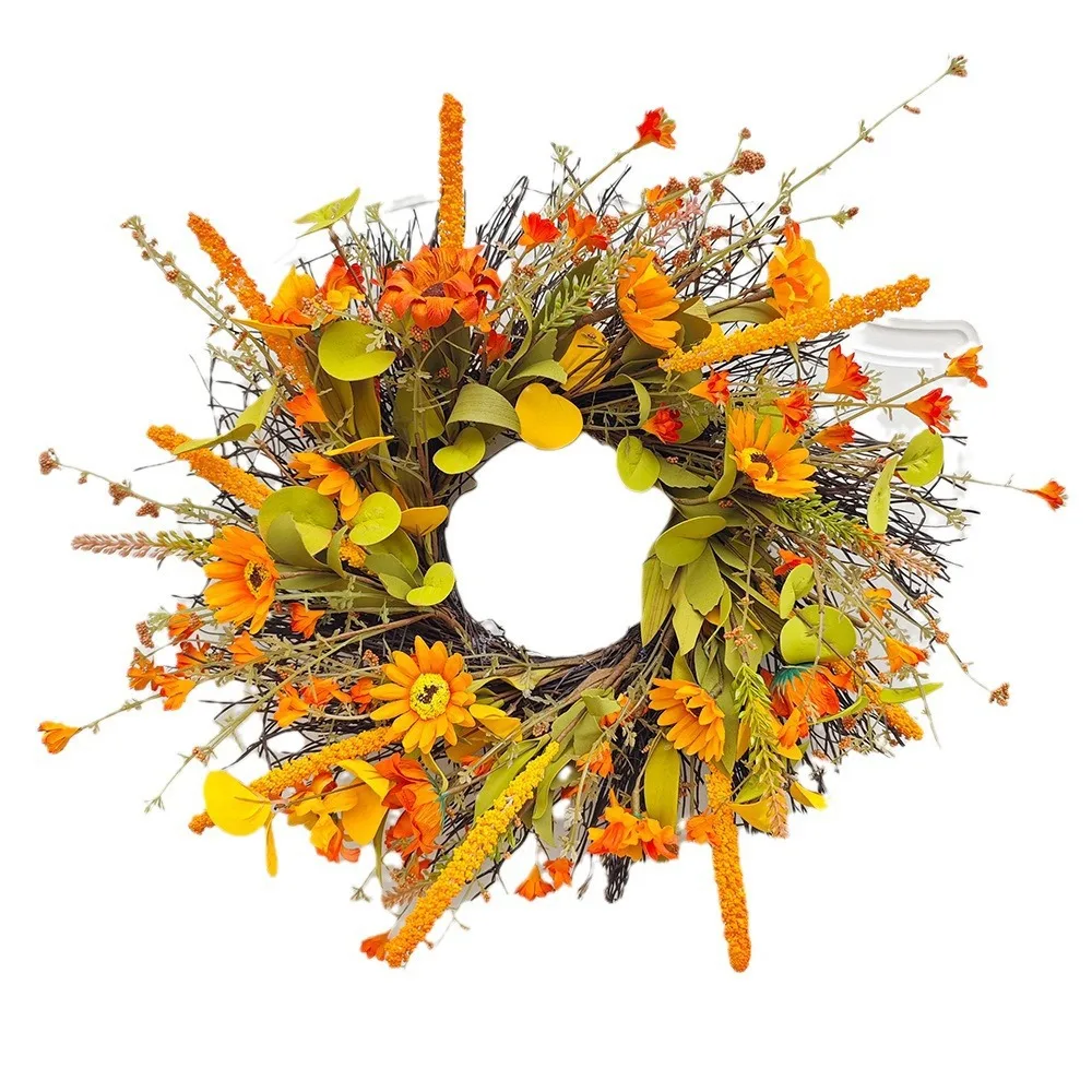 Fall Wreath Front Doorbell, 18 