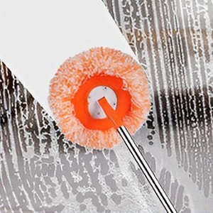 Rotatable Cleaning Mop with 4 Replaceable Mop Heads 360° Rotatable Cleaning Mops Adjustable  Sunflower Chenille Magic Mop 2023