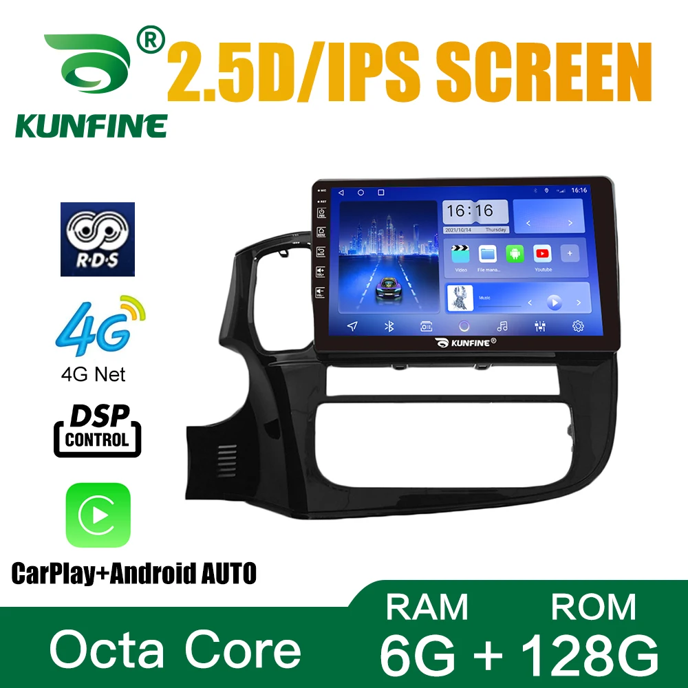 Android 10.0 Octa Core Car DVD GPS Navigation Multimedia Player Deckless Car Stereo for Mitsubishi Outlander 2012-2019 Radio