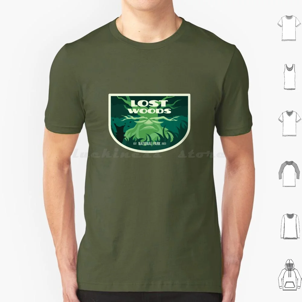 Lost Woods National Park T Shirt Big Size 100% Cotton Totk Tears Of The Kingdom Breath Of The Wild Legend Of Hyrule National