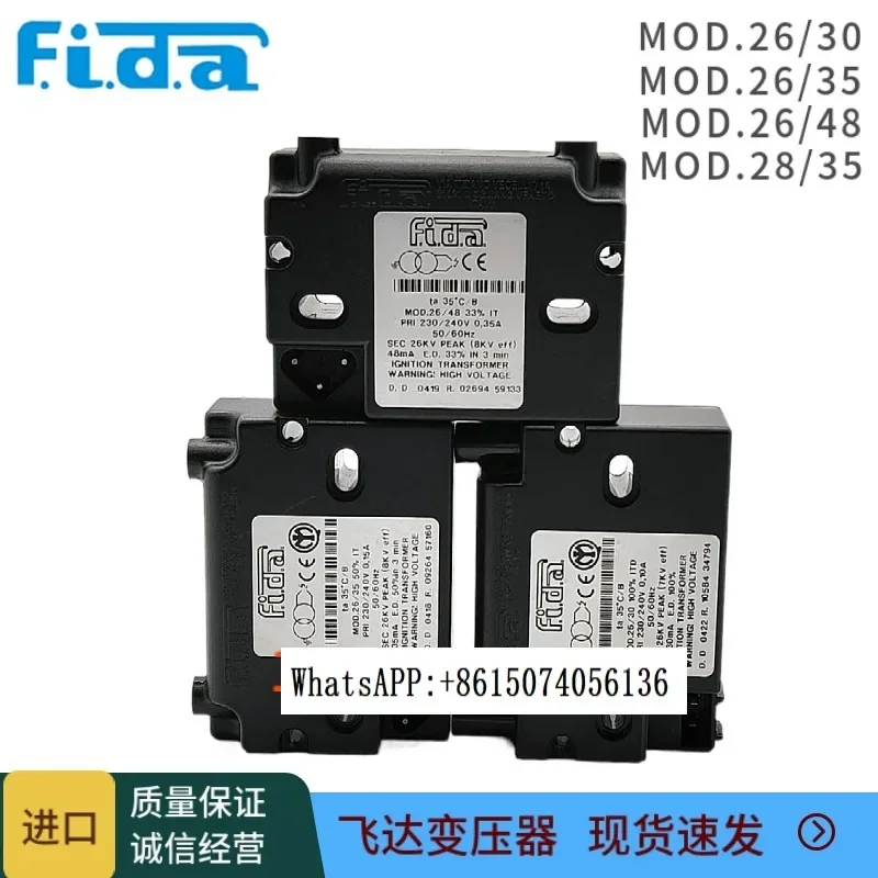 FIDA Zündtransformator MOD.28/35 26/48 26/35 26/30 Hochspannungspaket 26/40