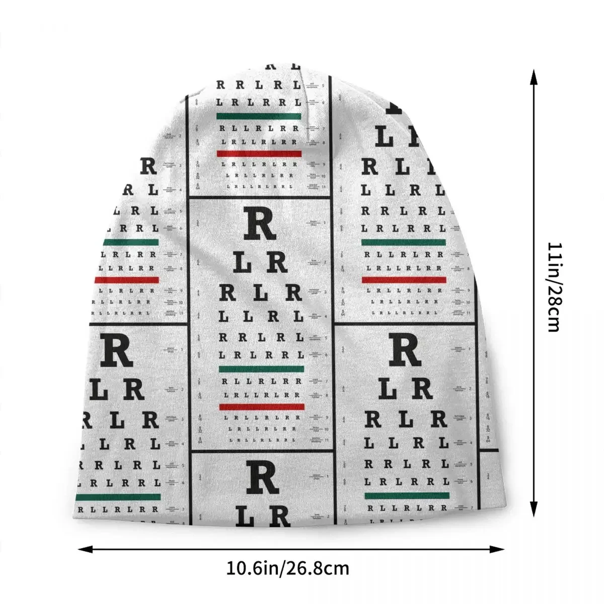 Drummers Eye Chart Beanie Cap Unisex Winter Warm Bonnet Homme Knitted Hats Hip Hop Outdoor Skullies Beanies Caps For Men Women