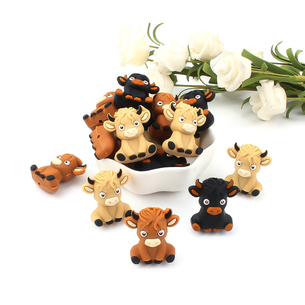 5/10 قطعة جديد ثلاثية الأبعاد سيليكون الخرز الكرتون لطيف الحيوان كيو البؤري الخرز لصنع القلم Jewelry بها بنفسك المفاتيح اكسسوارات أساور #5