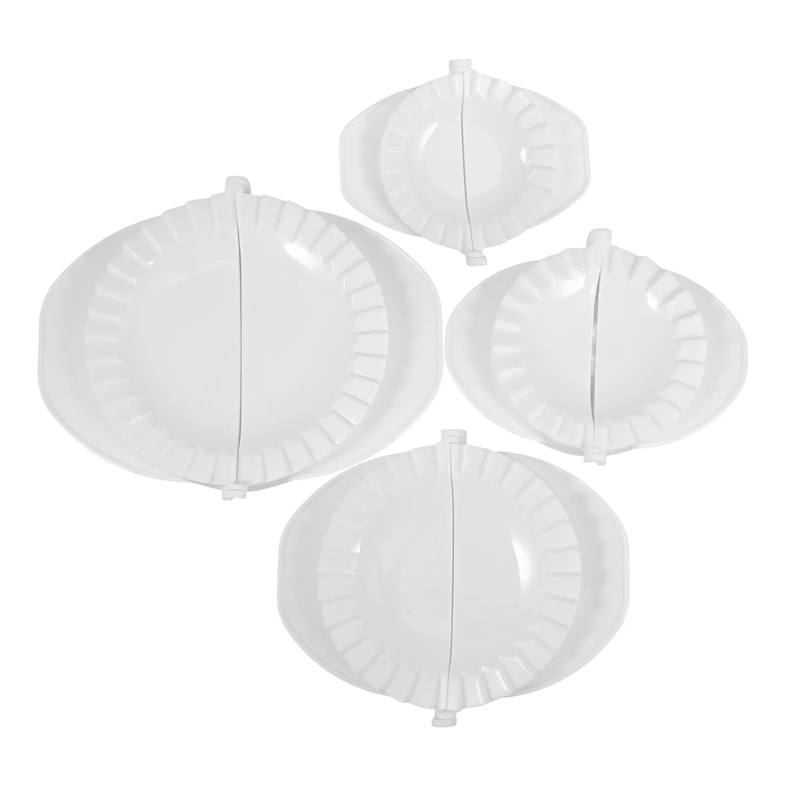 

4pcs Dumpling Maker Mould Press Set Pp Material Easy Clean Kitchen Tool For Dumplings Wontons Ravioli Hand Pies Calzones