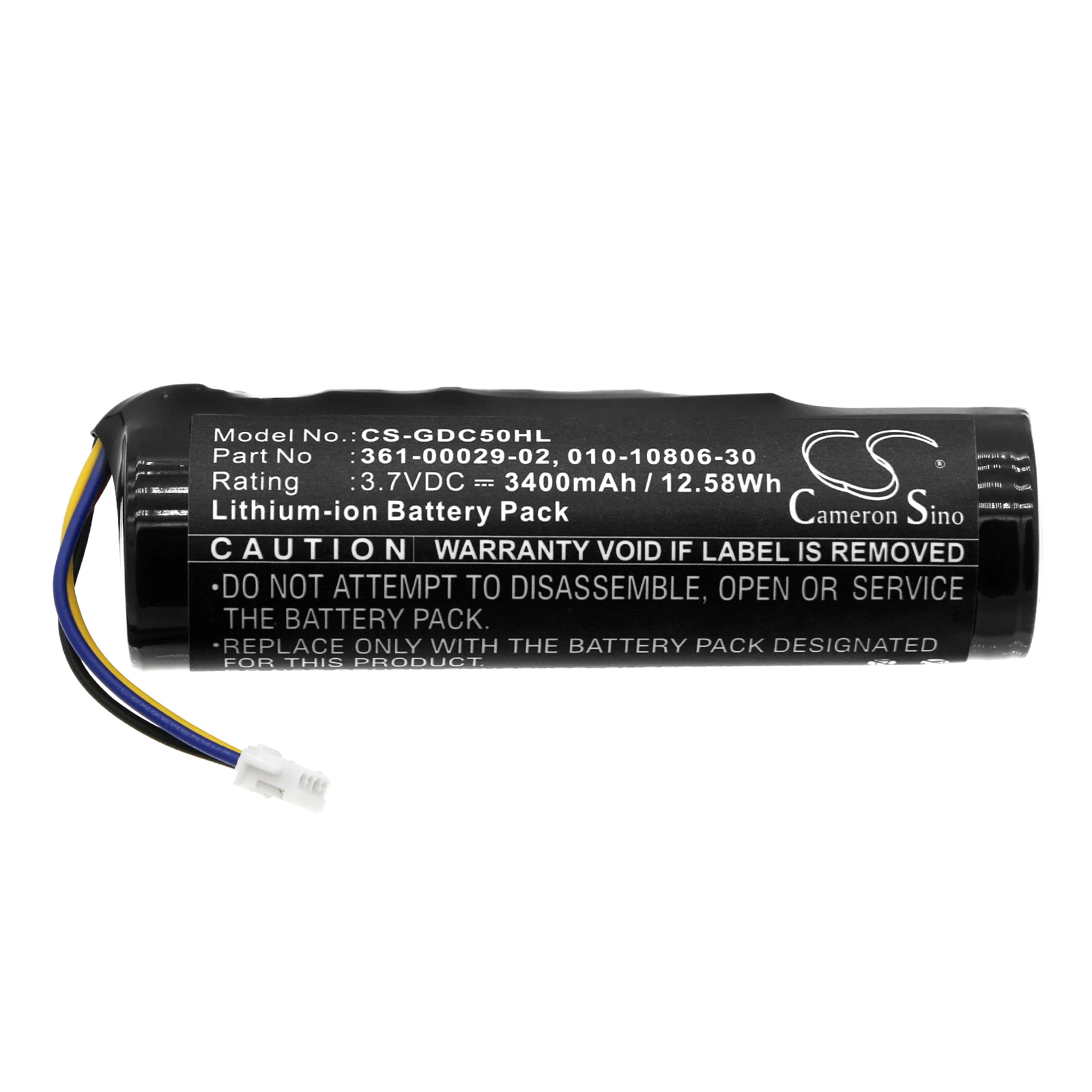 

3400mAh 3.7V 12.58Wh Dog Collar Li-ion Battery for Garmin 361-00029-02 010-10806-30 010-11828-03 DC50 Alpha 100 TT10 GAA002 T5