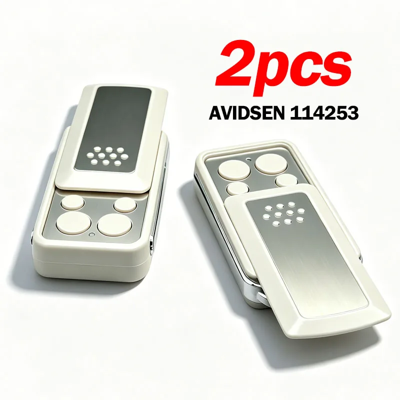 2PCS AVIDSEN Remote Control 114253 104250 104251 104257 104350 104700 654300 654250 654100 Garage Door Remote Control 433.92MHz
