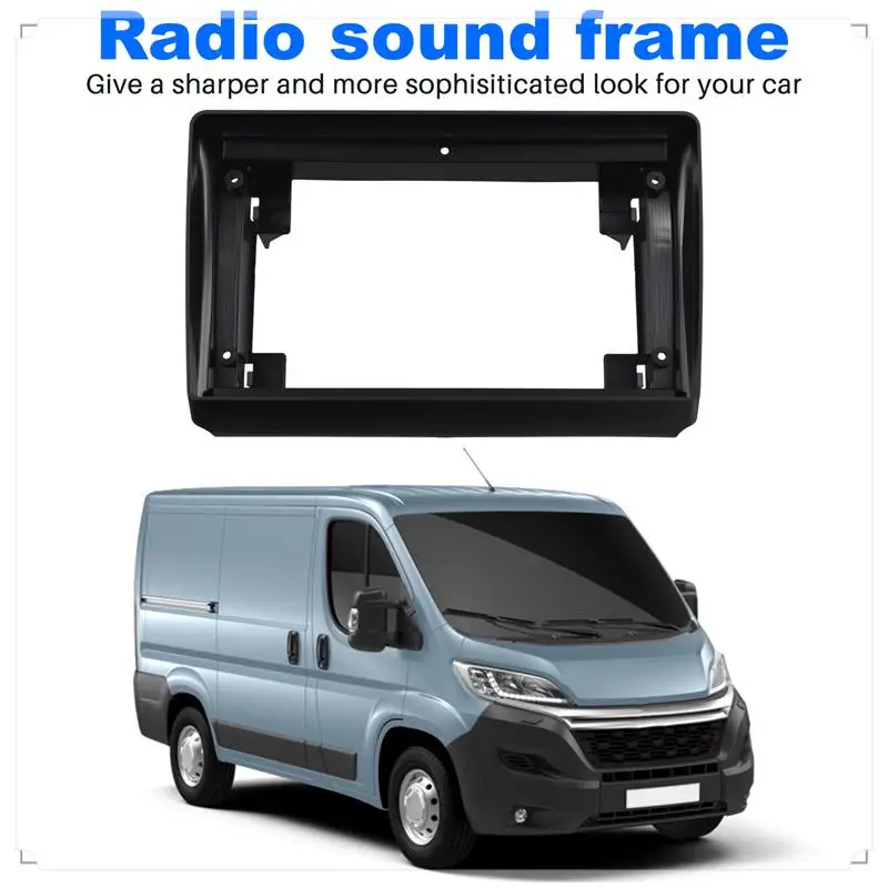 

9 Inch Car Fascia Radio Panel For CITROEN Jumper Boxer FIAT Ducato 2011+ Dash Kit Facia Console Adapter Plate