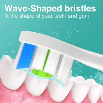 4/8 ks náhradních hlavic zubního kartáčku kompatibilních s náhradní hlavicí elektrického kartáčku Philips Sonicare Soft 4100 6500 6100 7500 5 8 nejlepší prodej Náhradní díly Sonicare - №7