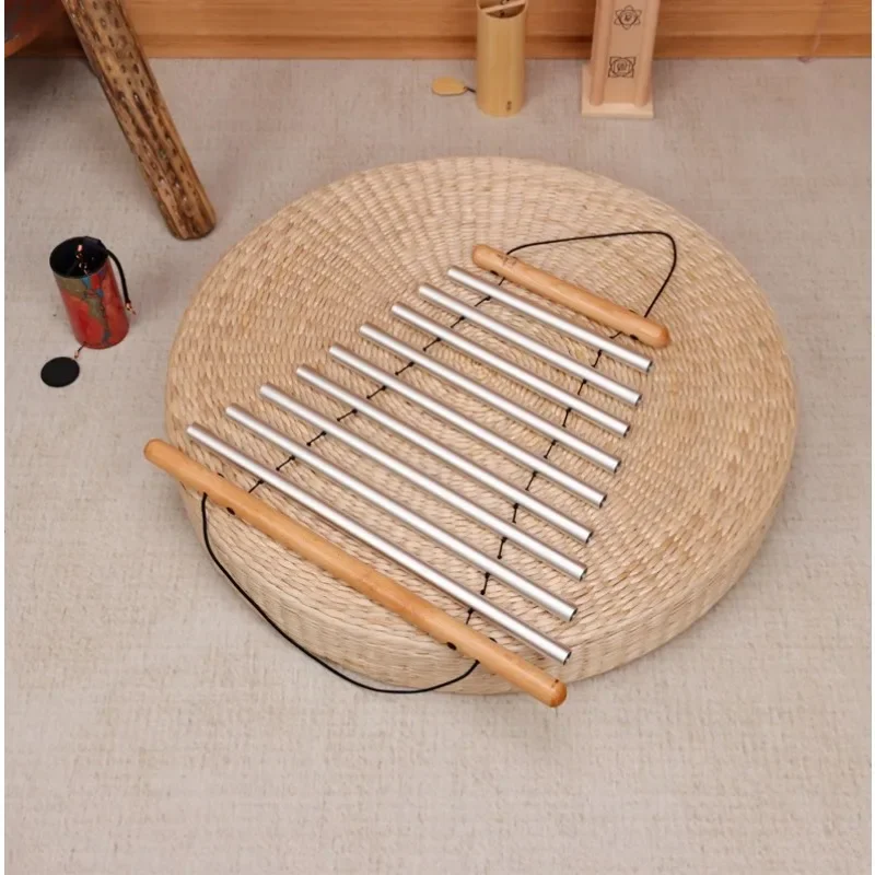 Hand-cranked sound beam rotation 9-tone professional sound beam stick Handheld rocking wind chimes Meditation yoga sound
