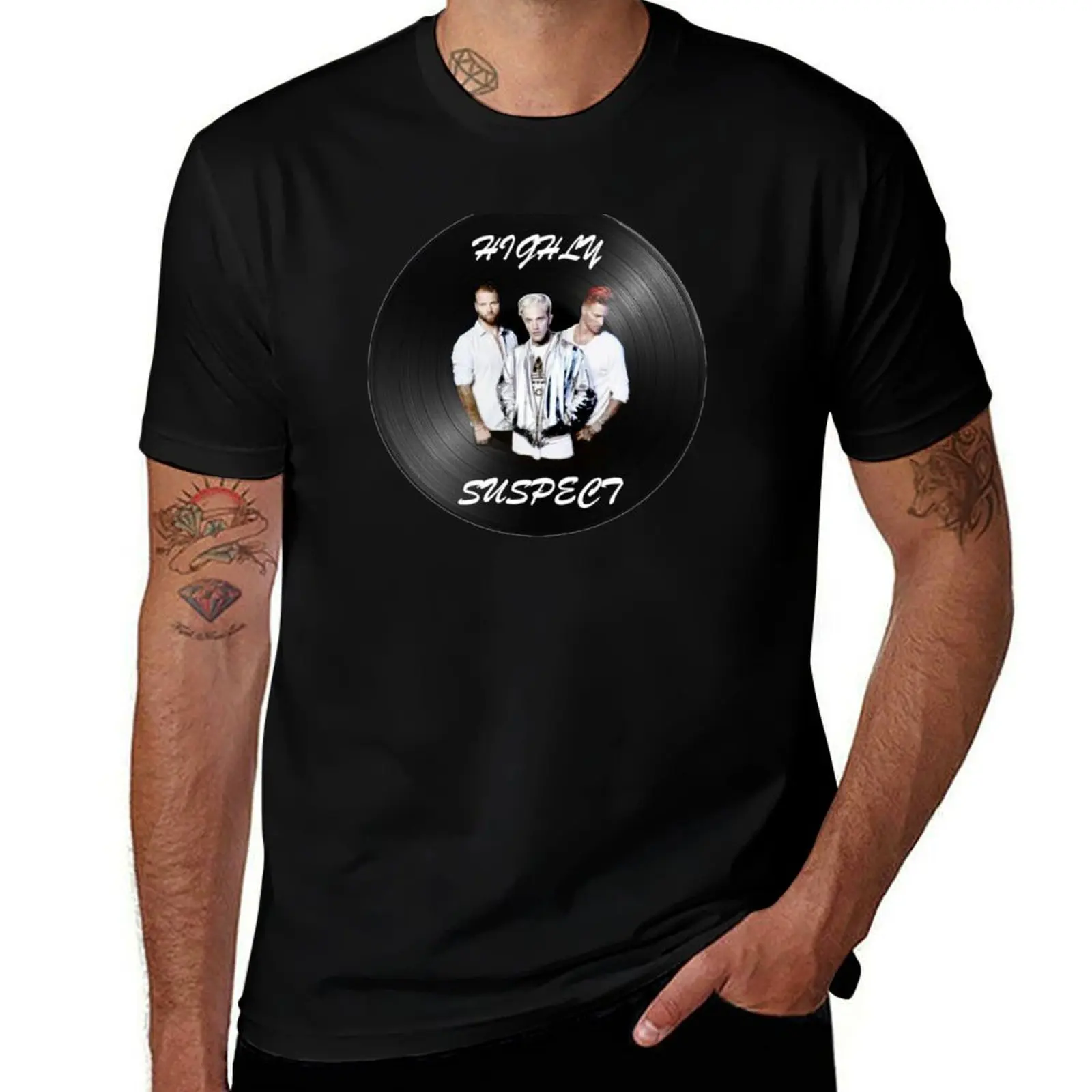 Highly Suspect Record T-Shirt Gym Wear Breathable Short Sleeve Tee T-Shirt