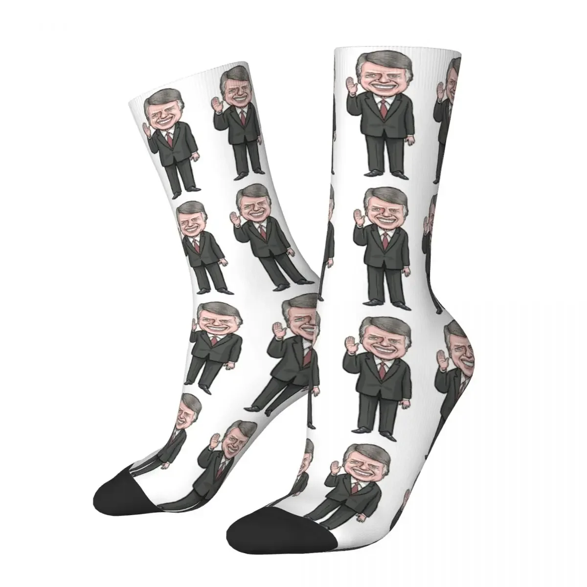 

President Jimmy Carter Socks Harajuku Super Soft Stockings All Season Long Socks Accessories for Man's Woman's Birthday Present