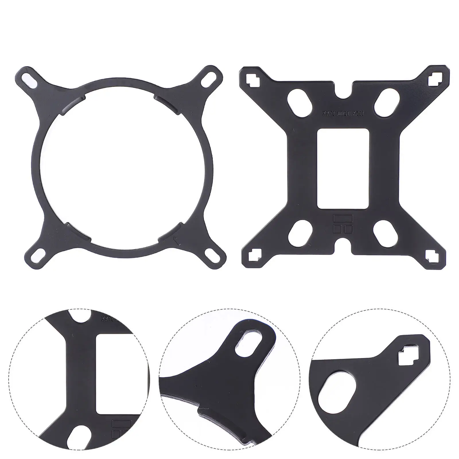 1Set Mounting Bracket for CPU Radiator 17Xx Exquisite Workmanship Sturdy Durability Compatible with Tower and Low Profile