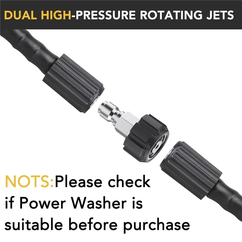 

Набор адаптеров для мойки высокого давления ABJO, комплект быстрого отключения, быстроразъемное соединение M22 с поворотом на 3/8 дюйма, быстроразъемное соединение 3/4 дюйма