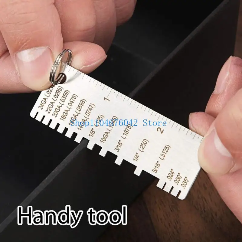 5asd Steel Double Side Wire Gauges & Metal Sheet Thickness Measuring Tool Round Double Side Wire Gauges for Welding & Machining