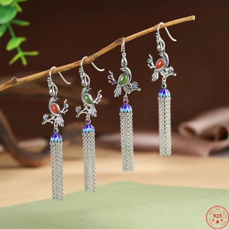 orecchini-pendenti-in-argento-sterling-s925-per-le-donne-retro-smalto-piccolo-uccello-nappa-orecchio-goccia-nanhong-agata-diaspro-gioielli-all'ingrosso