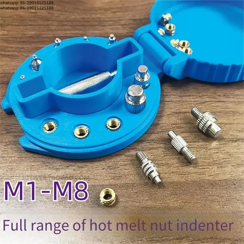 Hot Melt Nut Implanter Copper Nut Thermal Conductivity DIY Plastic 3D Printing Nut Column M1M8 Soil Eight Hot Melt Pressure Head
