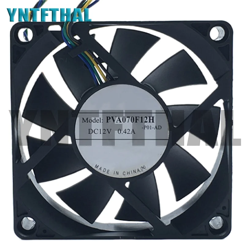 New for PVA070F12H 12V 0.42A 7CM Four  Wires Cooling Fan