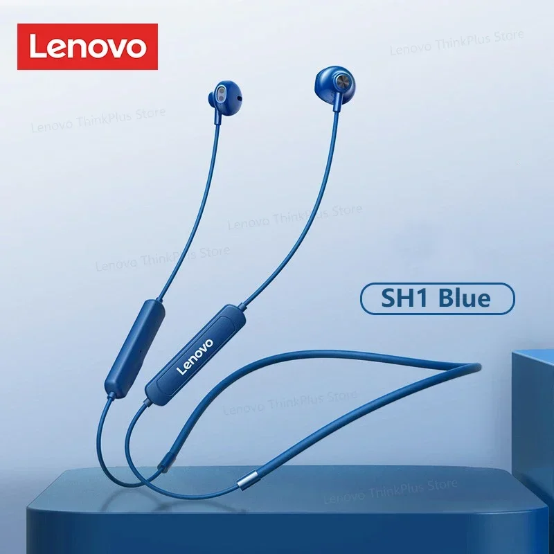 

Original Lenovo SH1 Wireless Earphone Bluetooth 5.0 Headset IPX5 Waterproof Neckband Earbuds Sport Headphones Touch Control