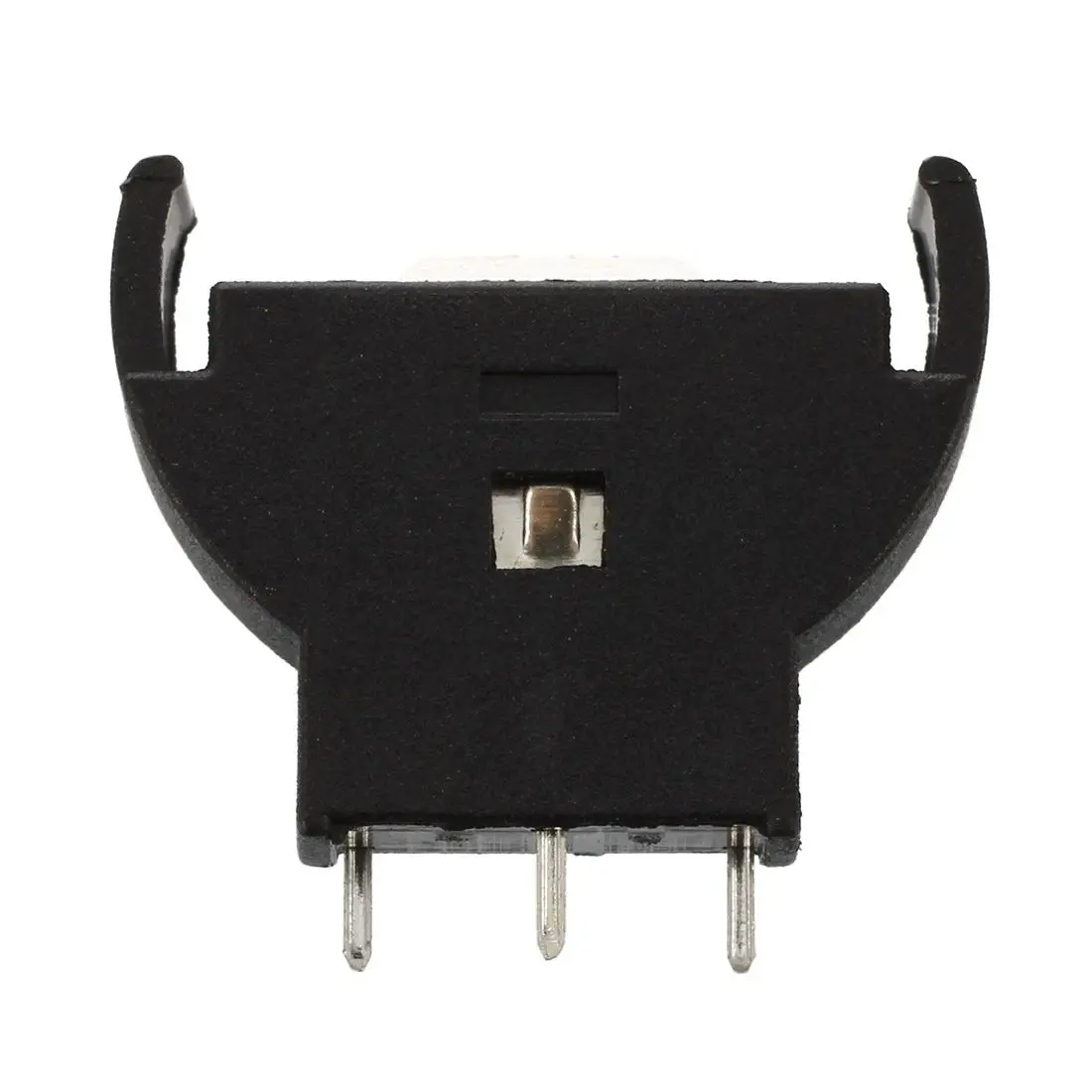 LSJD Supporto per prese per batteria al litio a bottone in plastica nera CR2032 da 5 pezzi