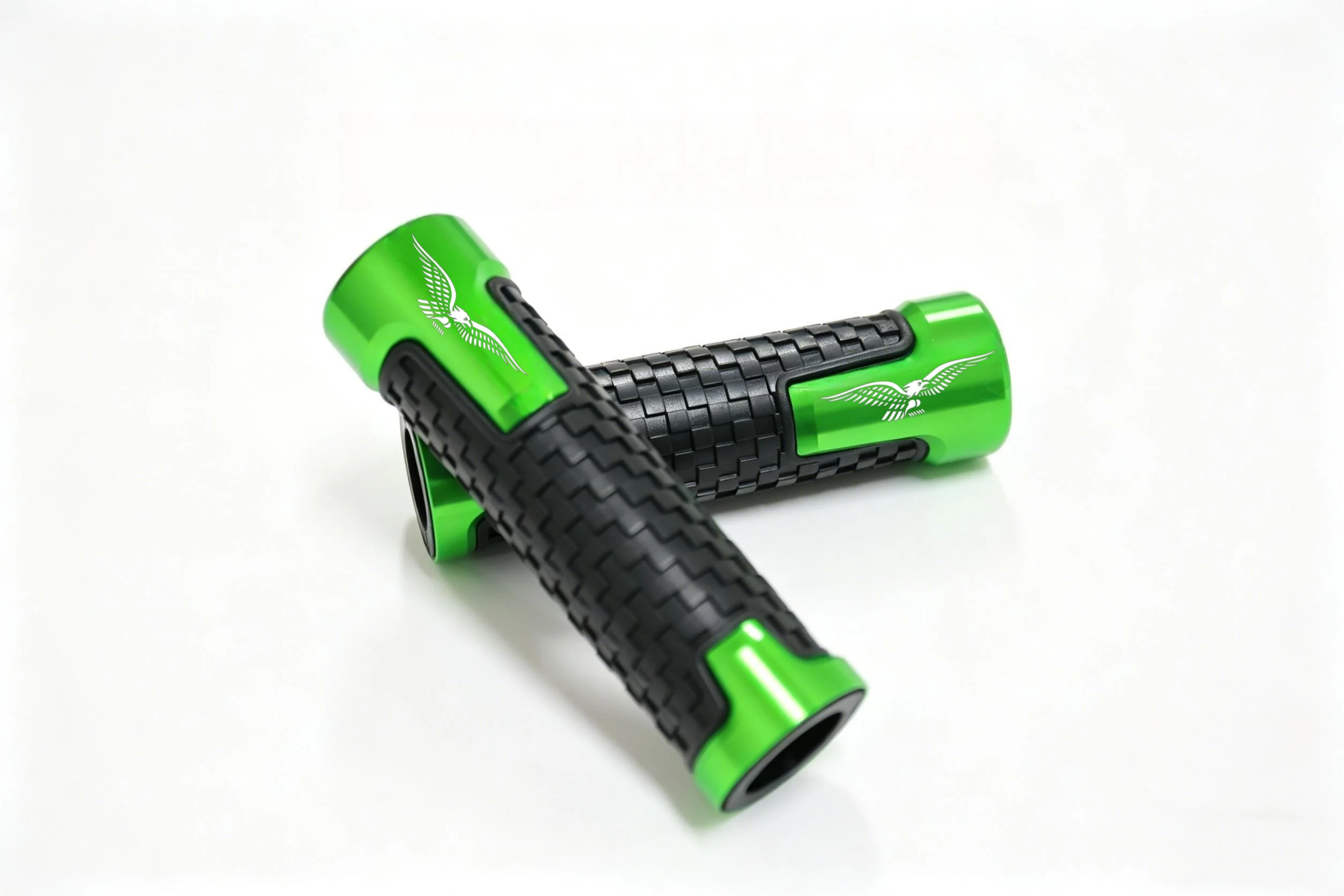 Puños de Manillar de Motocicleta Antideslizantes de Aluminio CNC de 7/8" 22mm, Compatibles con Moto Guzzi V7 V9 V85 TT Stone Special Roamer Bobber, Accesorios