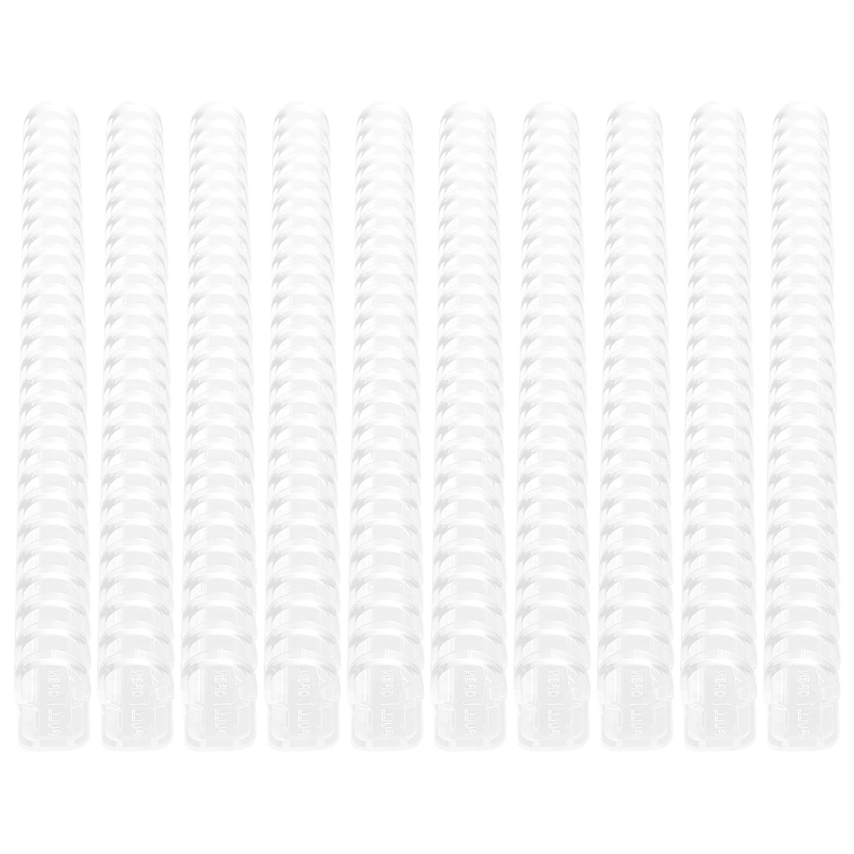 10 PCS Coil Push and Pull Binder Polypropylene Cover Hole Loose Leaf File Holder