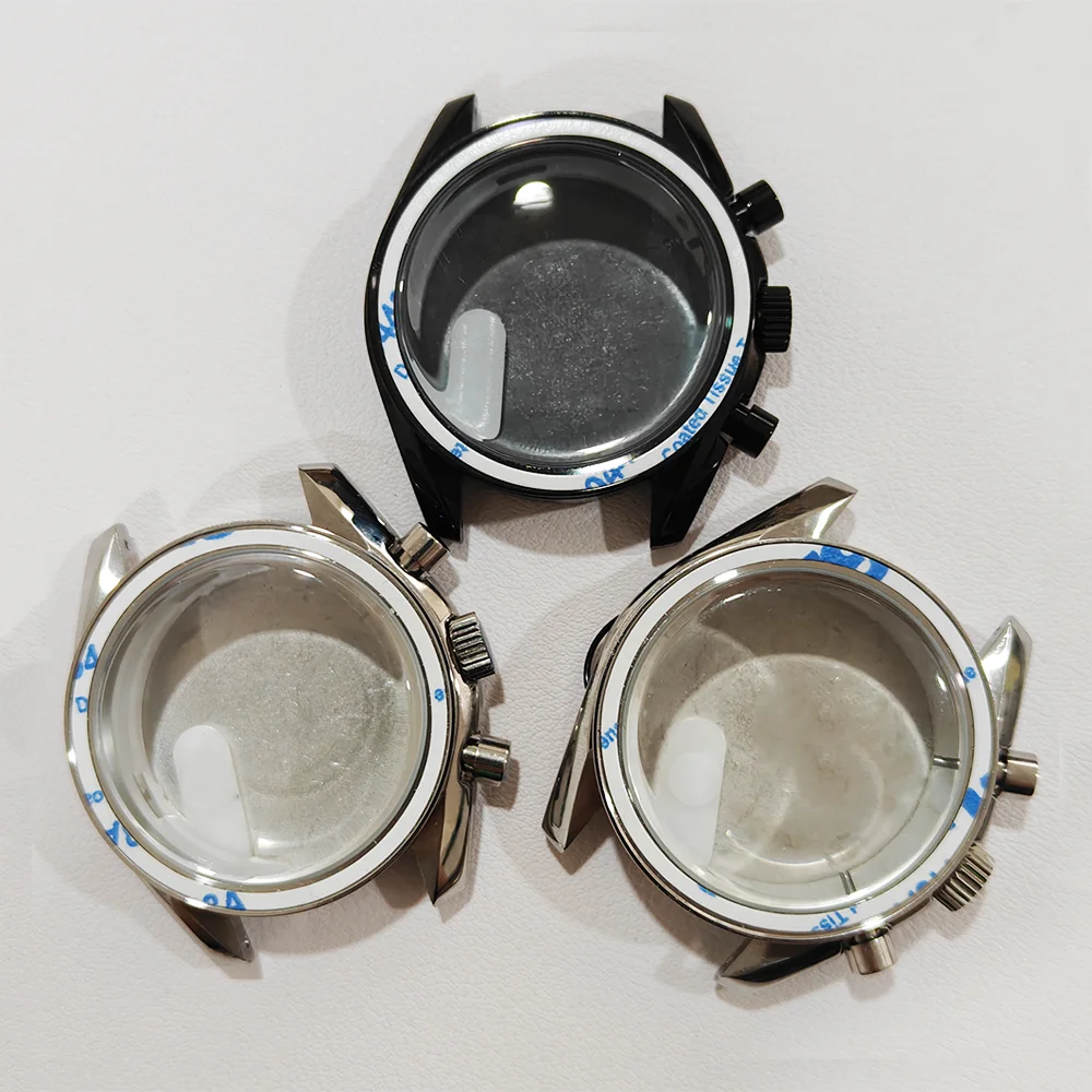 Für VK63 Gehäuse 39,7 mm Monduhr Edelstahl Metallwerk Mineralglas Uhrenzubehör Geeignet für 20 mm Armbanduhr