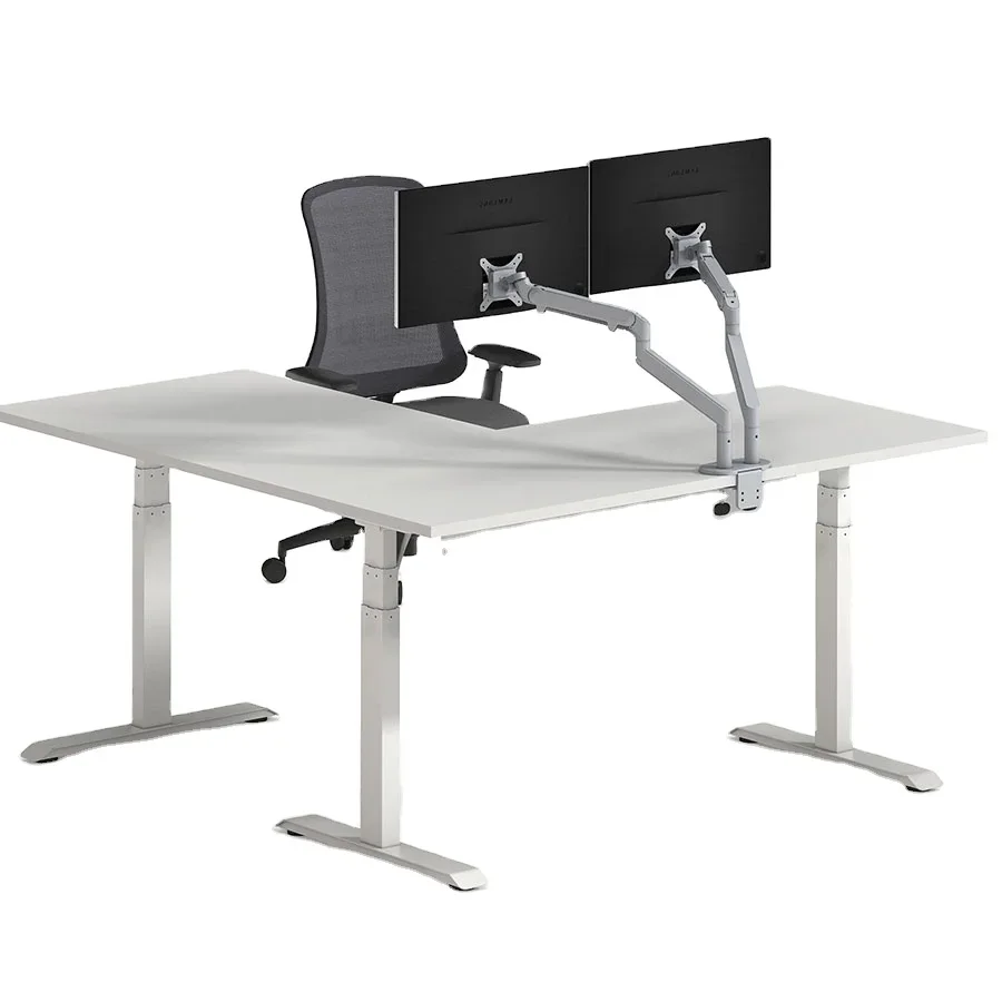Modern Adjustable Height Office Furniture Electric Standing Desk Convertible Computer Table Stand-up Desk