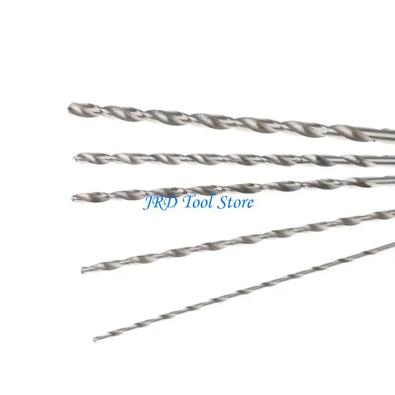 A2UD 5PCS 2-5mm 152mm長いHSSツイスト掘削ビットストレートシャンク電気ドリルツール