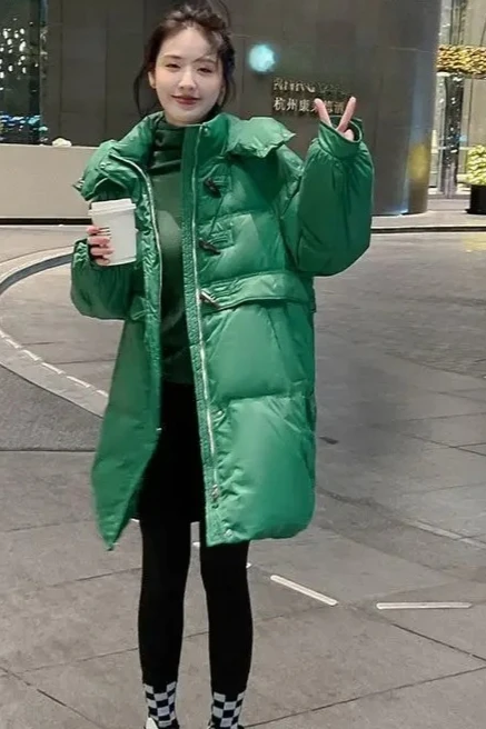 

Новая зимняя пуховая хлопковая женская куртка, свободная повседневная куртка с капюшоном