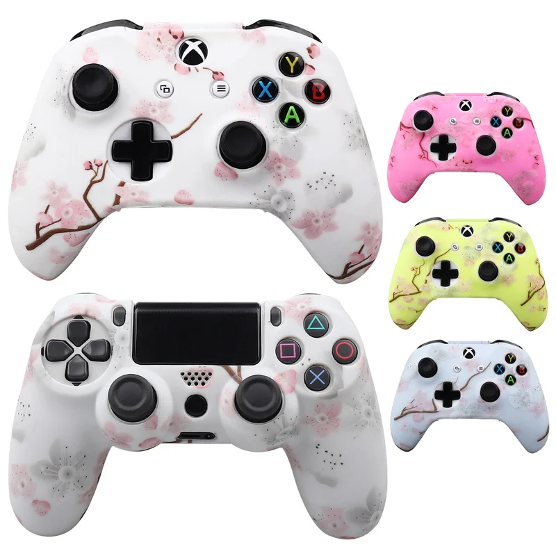 Soft Silicone Protective Cover For PS4 Slim Pro Controller Skin for Xbox One S Gamepad Cover for  Xbox Series S X Joystick Skins