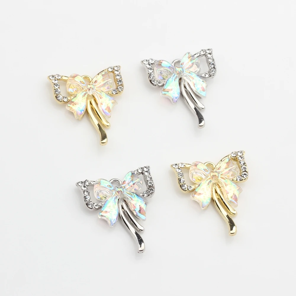 Zinc Alloy Handmade   Butterfly Charms 6pcs/lot For DIY Fashion Jewelry Making Finding Accessories