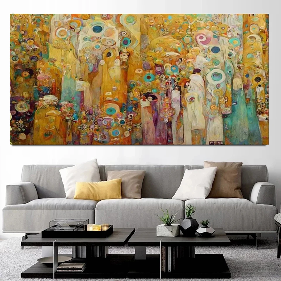 Golden Gustav Klimt Diamond Painting diy Cross Stitch Kits Large ﻿Abstract Famous paintings Full Diamond Mosaic For Home Decor