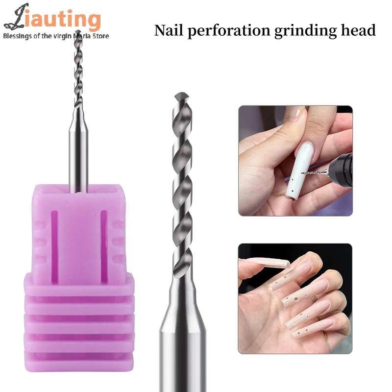 Testa di molatura per perforazione di nail art Punte per trapano per unghie in acciaio al tungsteno Accessori per macchine per utensili per manicure stile punk fai da te