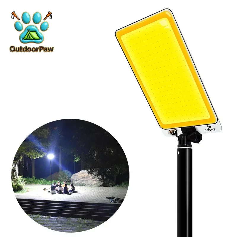 Outdoor DC 12 Volt Dual Colors Multifunction Lamp Portable Telescopic Rod Led Light Lantern Camping Light