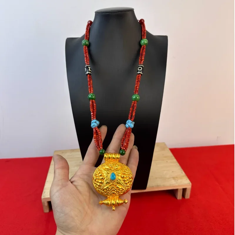 

Chinese Tibetan Ethnic Nepalese Dance Accessories Necklace