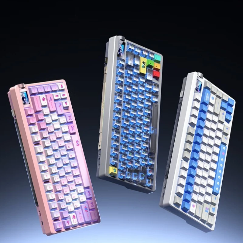 

NOVA75 Wireless Mechanical Keyboard Hot Swap Tri-mode Customized with Screen Gasket Gaming and Office Ergonomics Keyboards Gift